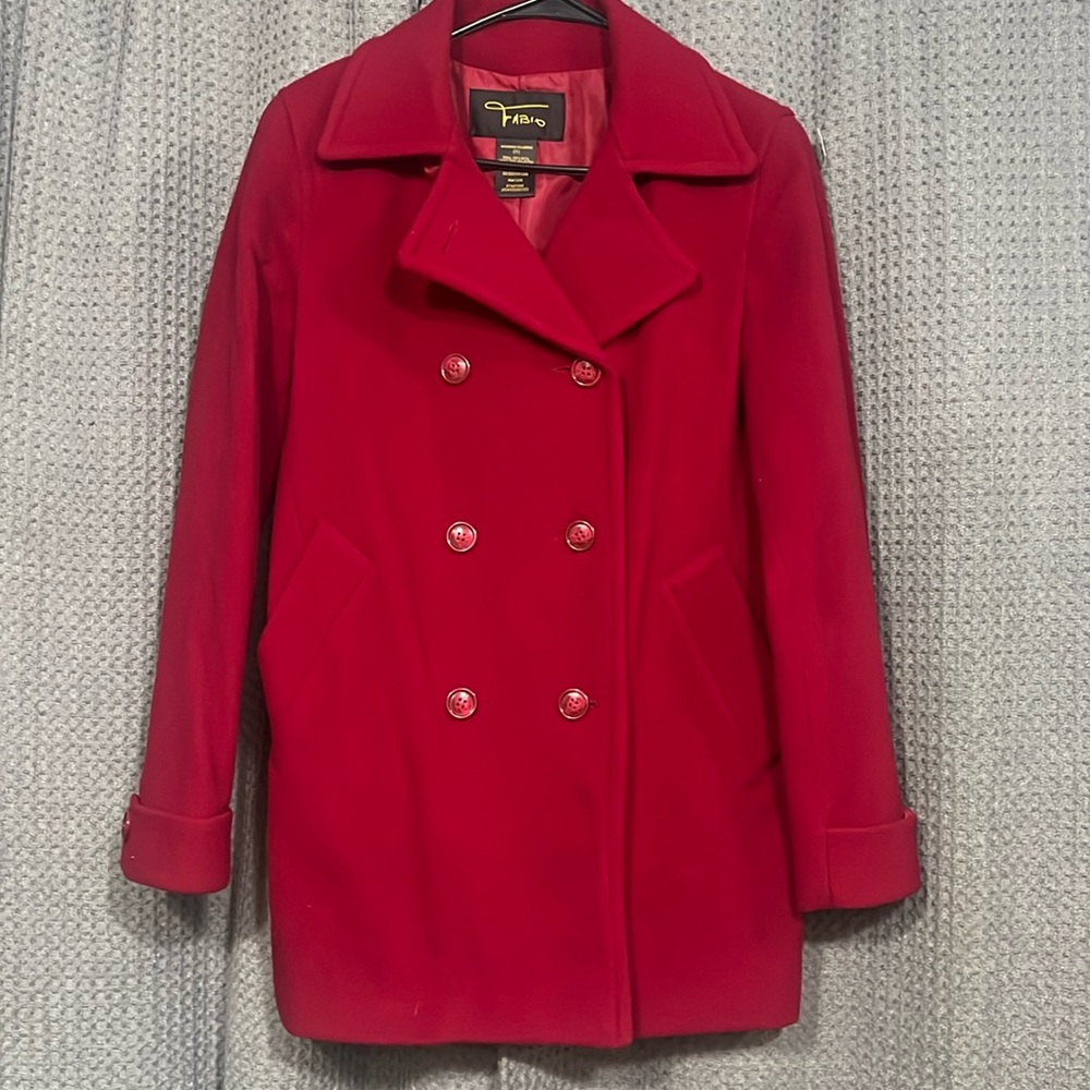❤️🌹Wool coat. Really nice, Red, size S.